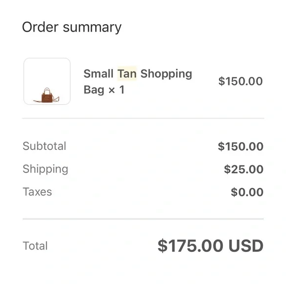 Small Tan Telfar bag 🤎 - Picture 3 of 5